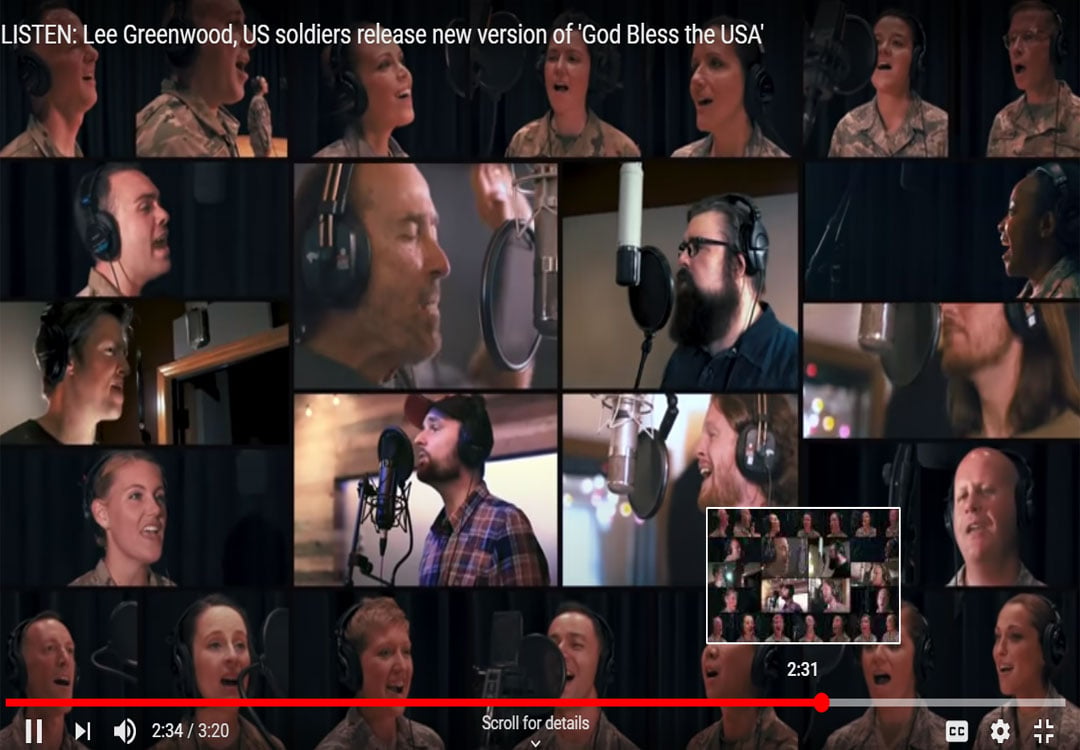 God Bless the USA by Lee Greenwood and American Soldiers