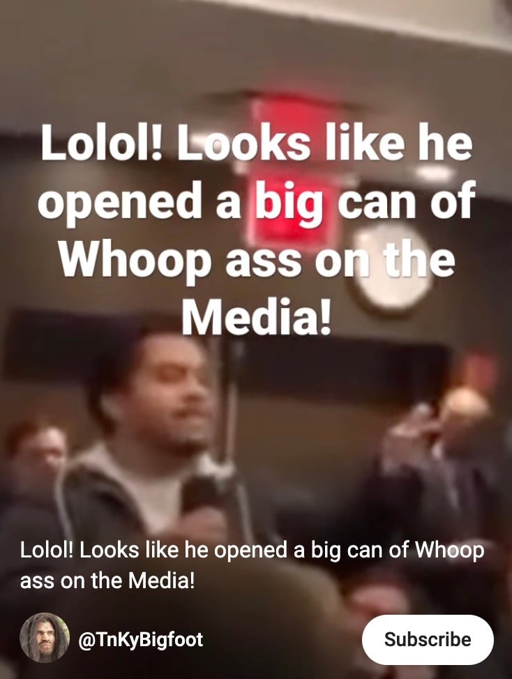 Lolol! Looks like he opened a big can of Whoop ass on the Media!