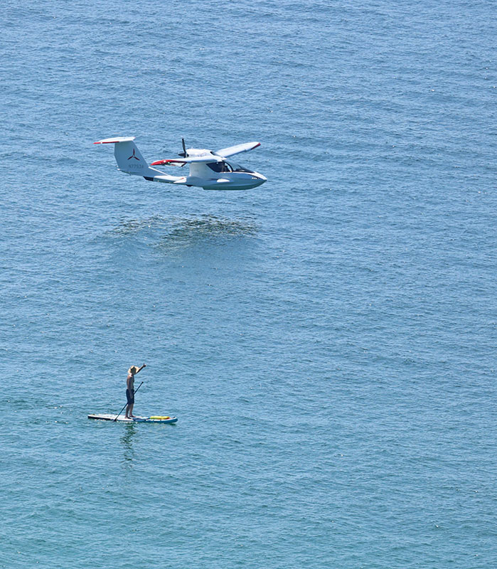 2023 Blue Angels Air Show Gene Valentino Icon A5 paddle boarder waiving