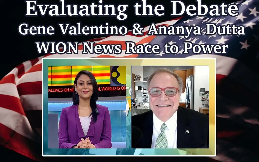 Evaluating the Debate  Gene Valentino with Ananya Dutta on WION News Race to Power