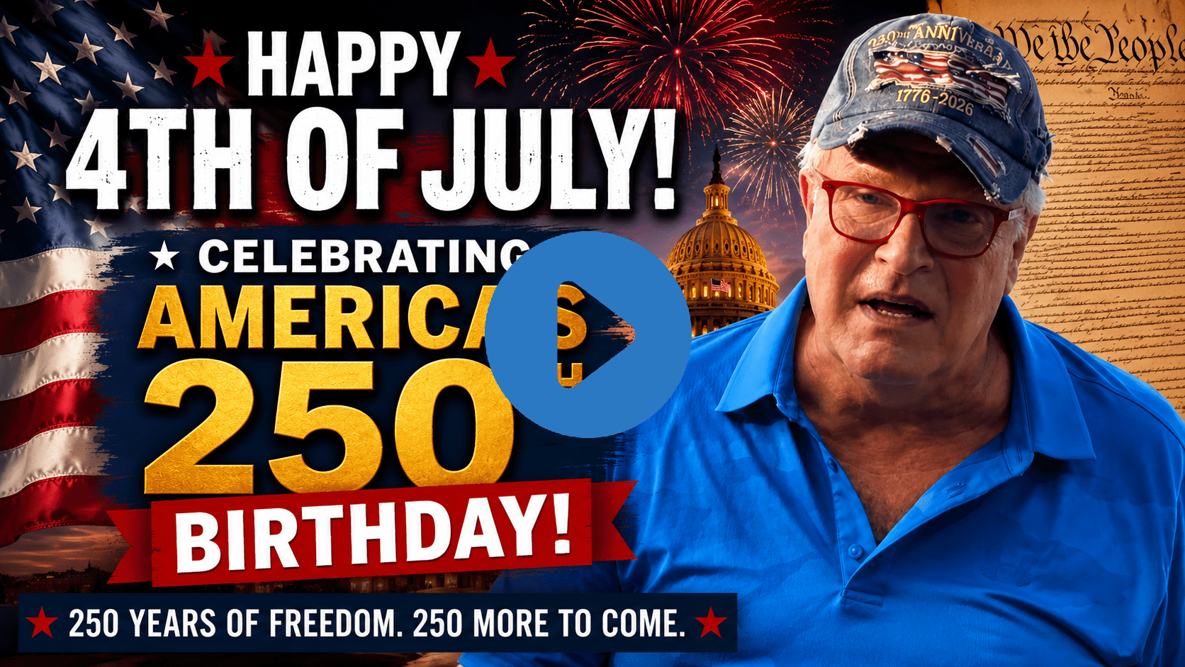 America 250th Anniversary Hats