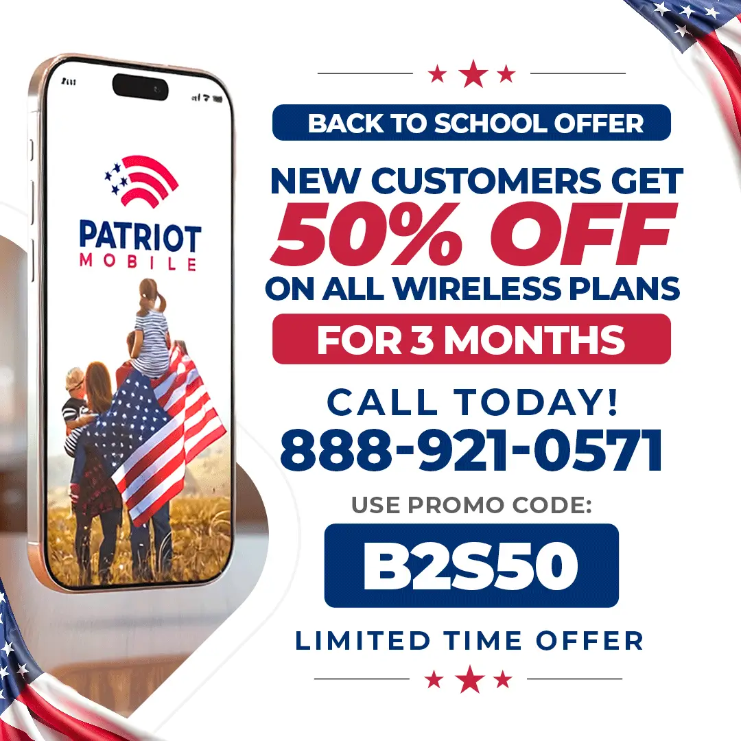 Patriot Mobile promo code for free activation save $30 now with promo code GENEV free Patriot Mobile coupon code