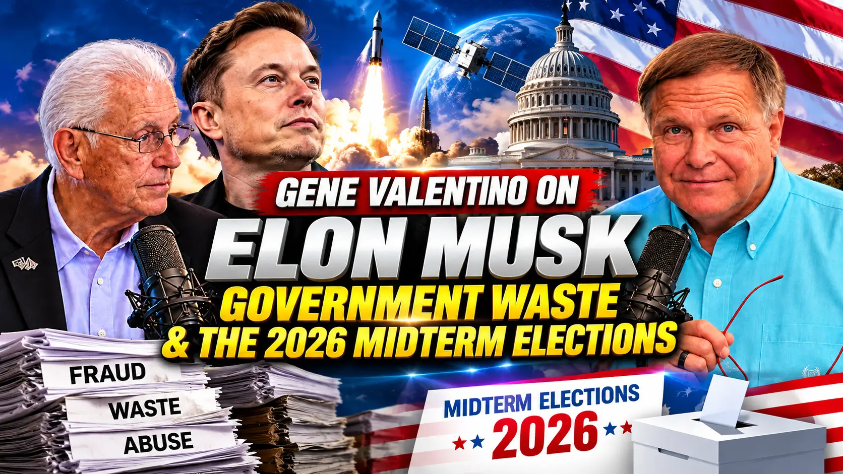 Elon Musk, Government Waste & the 2026 Midterm Elections Political Commentary